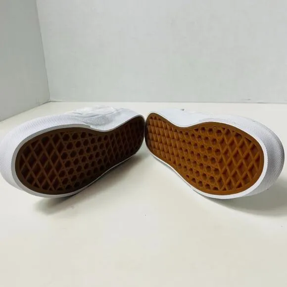 Vans Kids Classic Slip-On Checkerboard True White Size 12.5K NEW