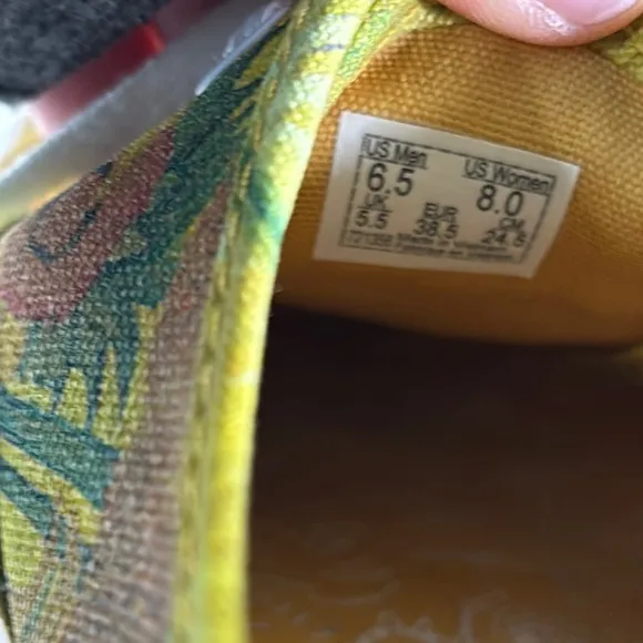 VANS Limited Release Van Gogh Museum Sunflowers Canvas Sneakers W 8/M 6.5