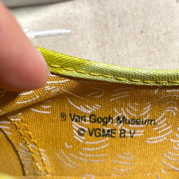 VANS Limited Release Van Gogh Museum Sunflowers Canvas Sneakers W 8/M 6.5