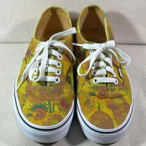 VANS Limited Release Van Gogh Museum Sunflowers Canvas Sneakers W 8/M 6.5