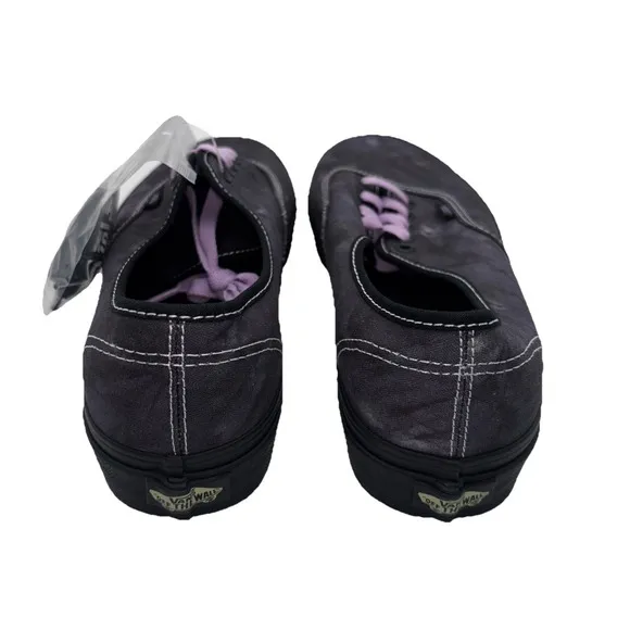 Vans Men's Authentic Midnight Shift Black Purple Canvas Shoes Size M9.5 NIB