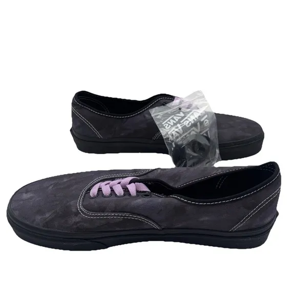 Vans Men's Authentic Midnight Shift Black Purple Canvas Shoes Size M9.5 NIB