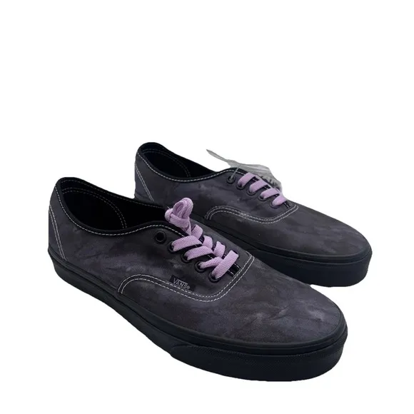 Vans Men's Authentic Midnight Shift Black Purple Canvas Shoes Size M9.5 NIB