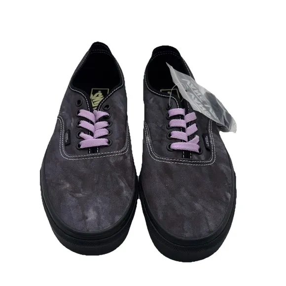 Vans Men's Authentic Midnight Shift Black Purple Canvas Shoes Size M9.5 NIB