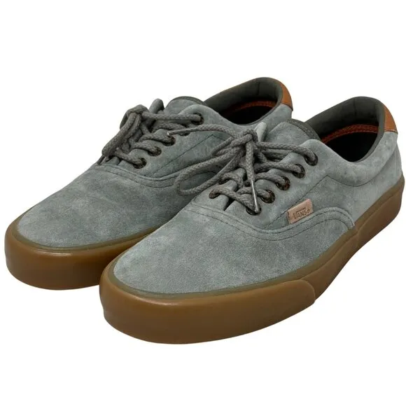 Vans Mens Era 59 Gray Suede Tortoiseshell Eyelet Gum Sole Limited Edition Size 9