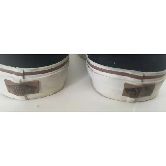 Vans Off The Wall Black Mixed Media Suede High Top Skate Shoes Mens Sz 8.5
