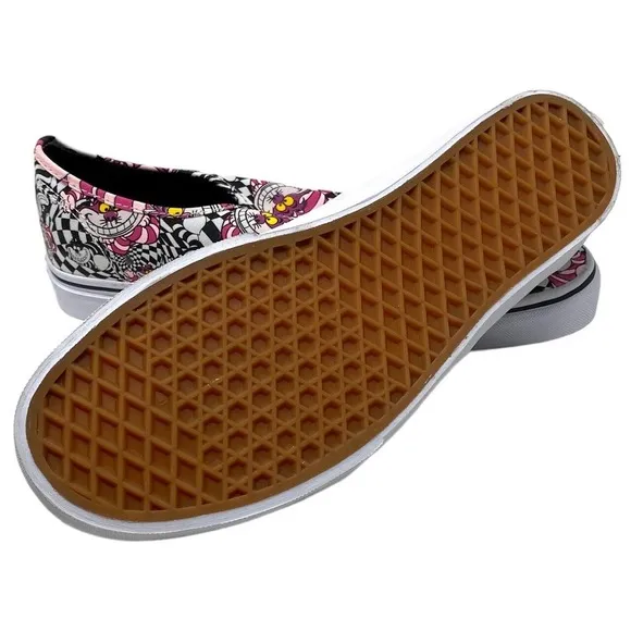 Vans Off The Wall Men X Disney Alice In Wonderlands Cheshire Cat Authentic Shoes