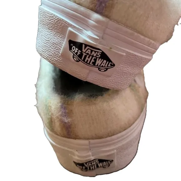 Vans Old Skool Faux Fur Mule Shoes, Size 8.5