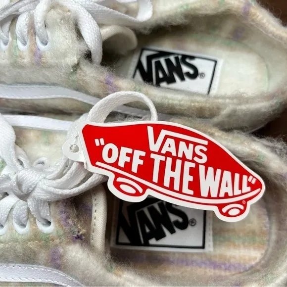 Vans Old Skool Faux Fur Mule Shoes, Size 8.5