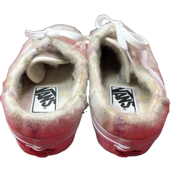 Vans Old Skool Faux Fur Mule Shoes, Size 8.5