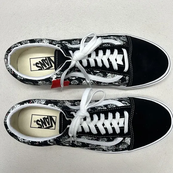 VANS | Old Skool Flash Skulls Black &amp; Multi Skate Shoes