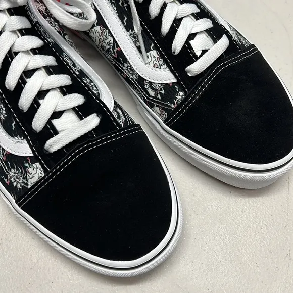 VANS | Old Skool Flash Skulls Black &amp; Multi Skate Shoes