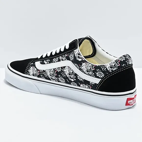 VANS | Old Skool Flash Skulls Black &amp; Multi Skate Shoes