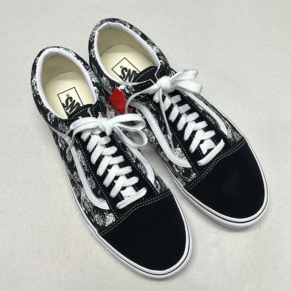 VANS | Old Skool Flash Skulls Black &amp; Multi Skate Shoes