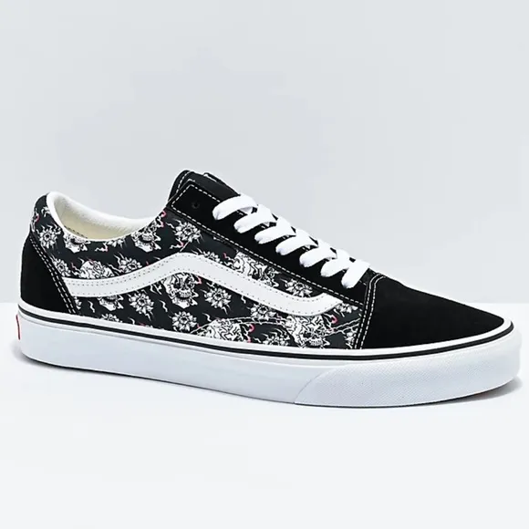 VANS | Old Skool Flash Skulls Black &amp; Multi Skate Shoes