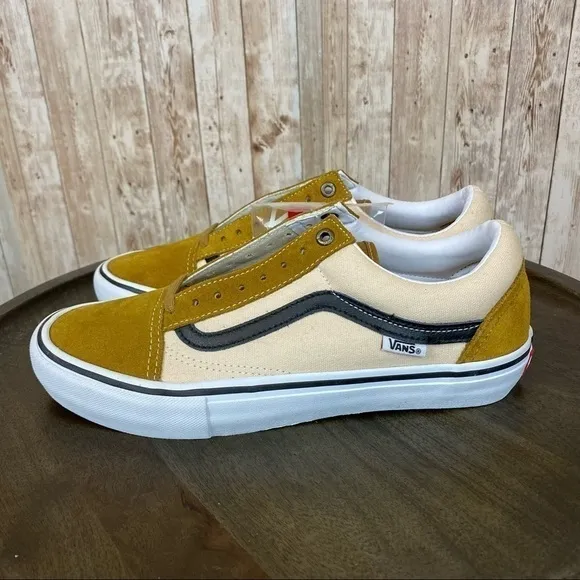 Vans Old Skool Pro Cumin/Black Skate Shoe Size 9.5 Women