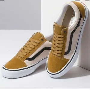 Vans Old Skool Pro Cumin/Black Skate Shoe Size 9.5 Women