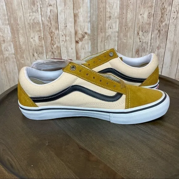 Vans Old Skool Pro Cumin/Black Skate Shoe Size 9.5 Women