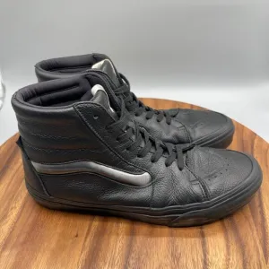 Vans Old Skool SK8-HI XL Big Mood Black Leather Shoes Mens Size 10 Trainers