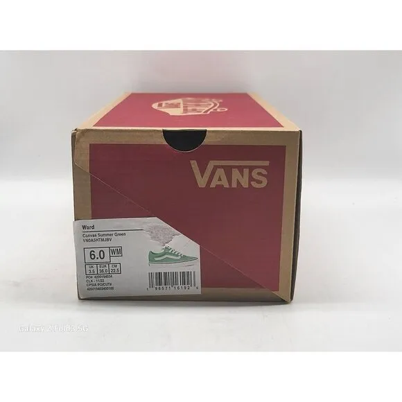 Vans Old Skool Skate Sneaker Shoes Womens Size 6 VN0A5HTMJBV Canvas Green
