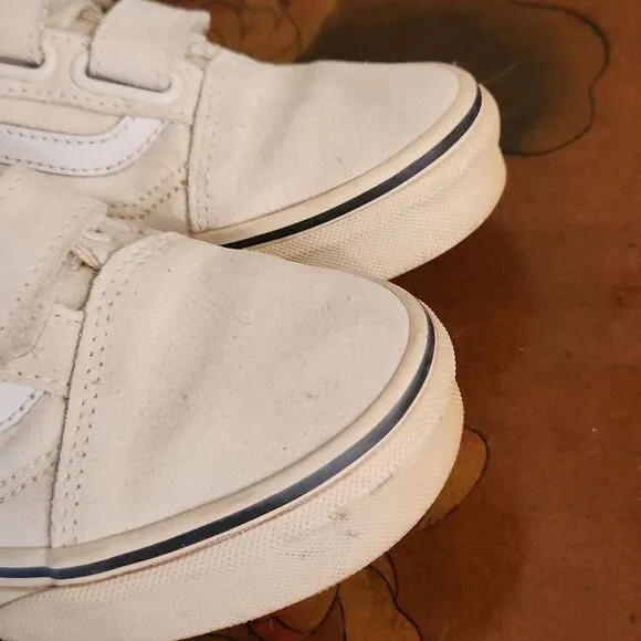 Vans Old Skool V Canvas Skate Shoes White M4.5 W6