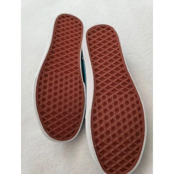 Vans Scuba Blue Canvas Shoes Women’s 8 Mens 6.5 106 Vulcanized New In Box
