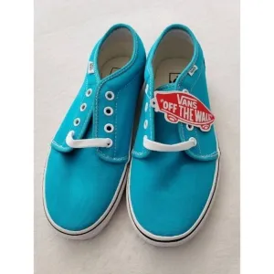 Vans Scuba Blue Canvas Shoes Women’s 8 Mens 6.5 106 Vulcanized New In Box