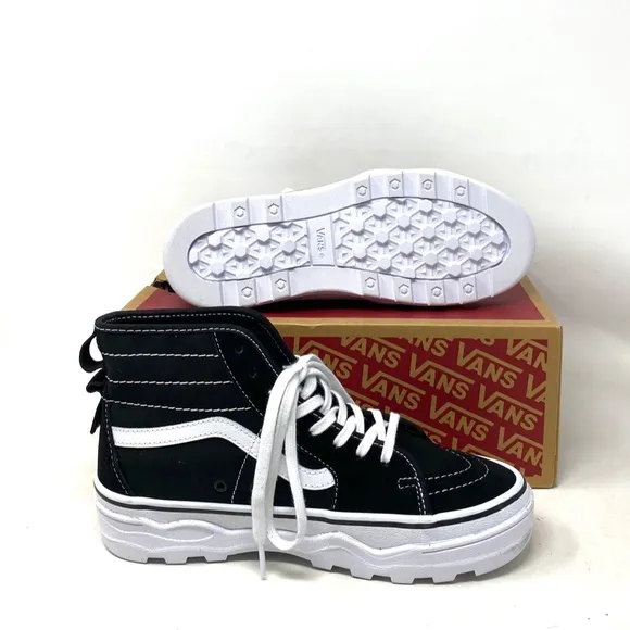 VANS Sentry Sk8-Hi WC Sneakers Women Skate Shoes Black Suede Canvas VN0A5KY5BA2