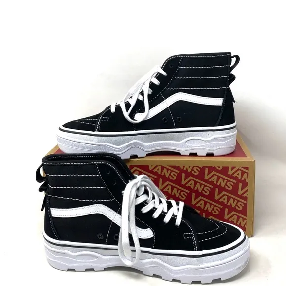 VANS Sentry Sk8-Hi WC Sneakers Women Skate Shoes Black Suede Canvas VN0A5KY5BA2