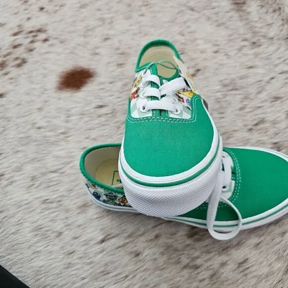 Vans Sesame Street Elmo Big Bird Boys Sneakers Shoes in Green Size 1 NEW