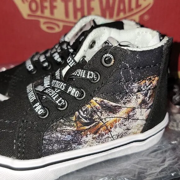 VANS Sk8-Hi Zip ProjectCAT Protect Tigers Discovery Rare ComfyCush Shoes Size 5