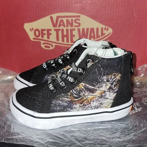 VANS Sk8-Hi Zip ProjectCAT Protect Tigers Discovery Rare ComfyCush Shoes Size 5