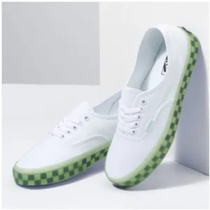 Vans Translucent Shoes in White / Green 8.5