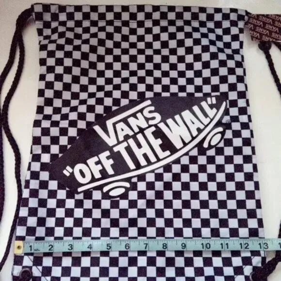 Vans Where's Waldo Red White Stripe Sneakers Size 12K  New Vans Off The Wall Bag