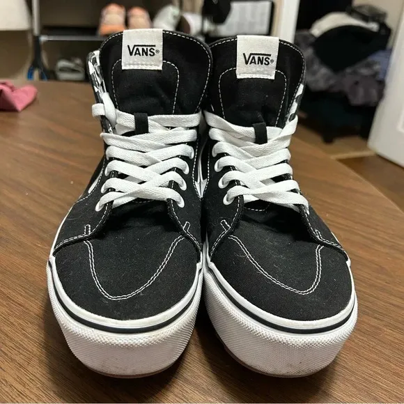 Vans Womens 10 Filmore Hi Tapere Canvas Sneaker Shoes VN0A5JLGBLK Black