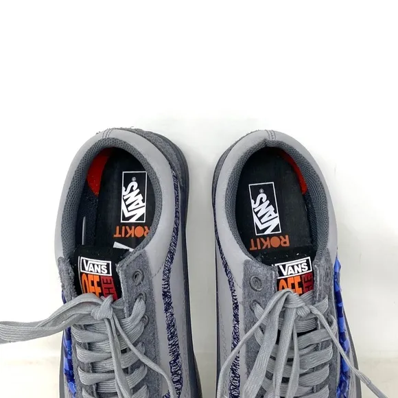 VANS x Rokit Old Skool 36 DX Shoes Suede Gray Low For Women Sneakers VN0000SRBKU