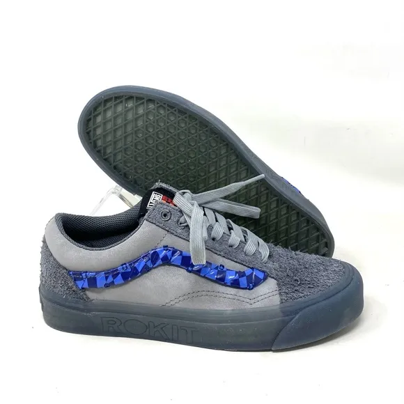 VANS x Rokit Old Skool 36 DX Shoes Suede Gray Low For Women Sneakers VN0000SRBKU
