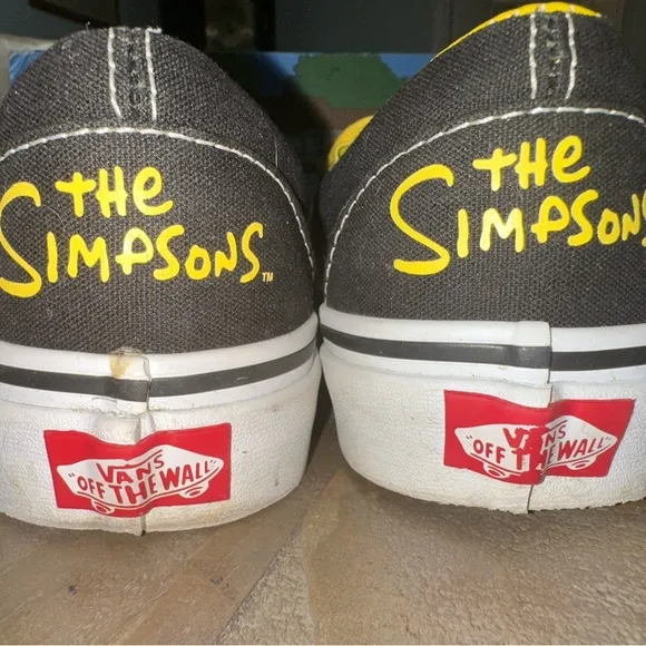Vans X Simpsons Classic Slip On Shoes Size Women 7 Men’s 5.5 Homer Bart With Box