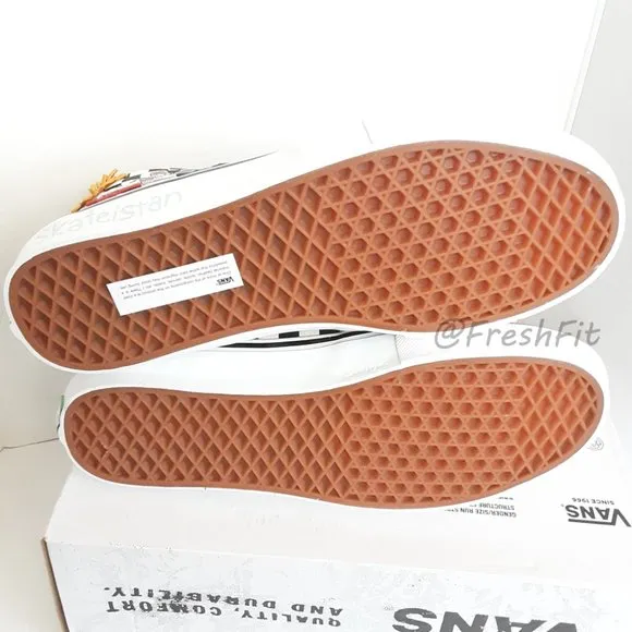 🆕Vans x Skateistan Skate Sk8-Hi Checkerboard Shoes Black/White Mens 12