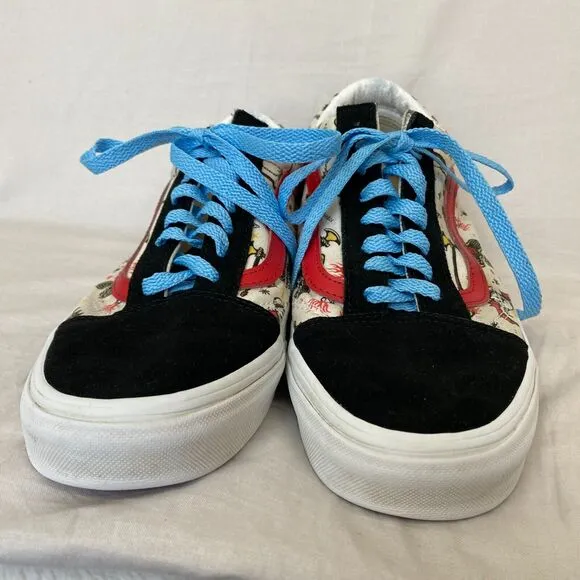 Vans x Stranger Things Shoes Womens 11 Mens 9.5 Hellfire Club Low Top Sneakers