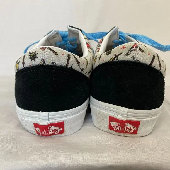 Vans x Stranger Things Shoes Womens 11 Mens 9.5 Hellfire Club Low Top Sneakers