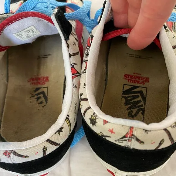 Vans x Stranger Things Shoes Womens 11 Mens 9.5 Hellfire Club Low Top Sneakers