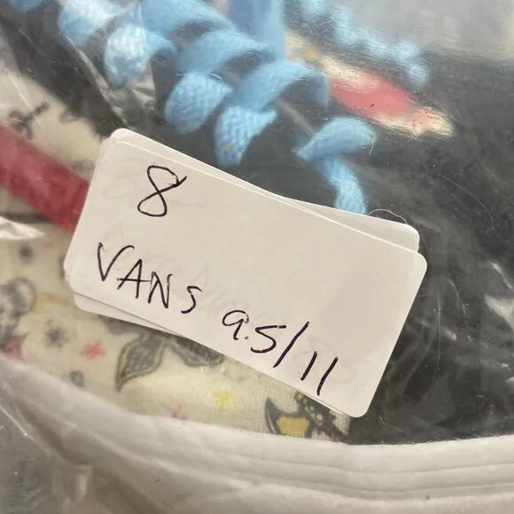 Vans x Stranger Things Shoes Womens 11 Mens 9.5 Hellfire Club Low Top Sneakers