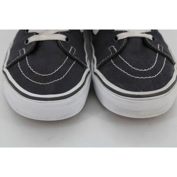 Vans Sk8 Hi Top Skate Shoes, Skateboarding Sidestripe GRAY Canvas Mens 7.5