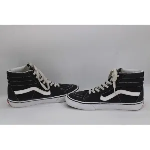 Vans Sk8 Hi Top Skate Shoes, Skateboarding Sidestripe GRAY Canvas Mens 7.5