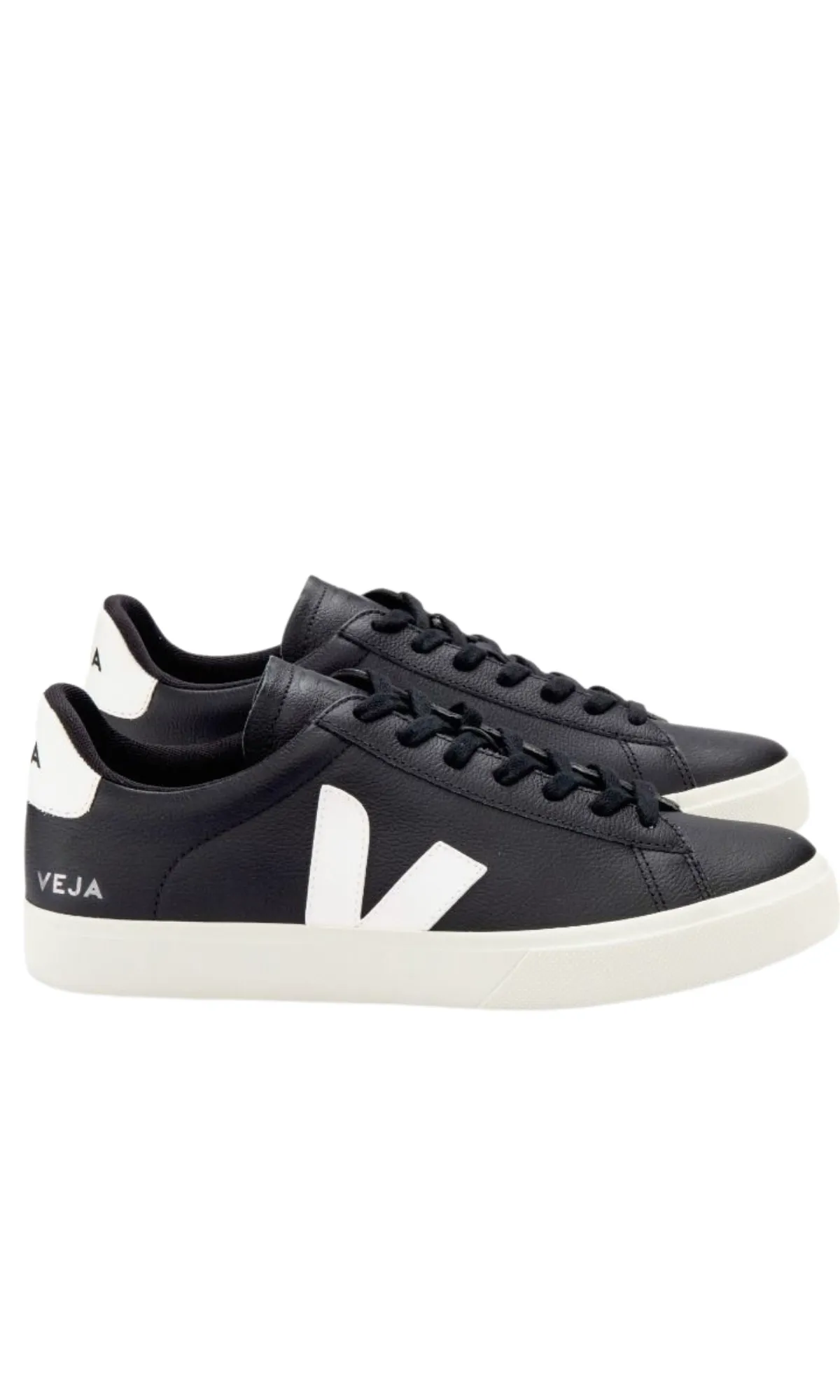 VEJA | Campo Chromefree | Leather Black White Mens