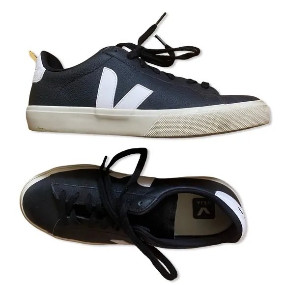 Veja Campo Sneakers Black &amp; White shoes athletic trainers Revolve 41 10