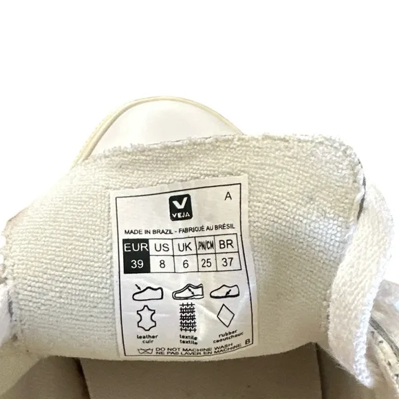 Veja Esplar Women's White Sneakers with Light Blue/Mint Size 8