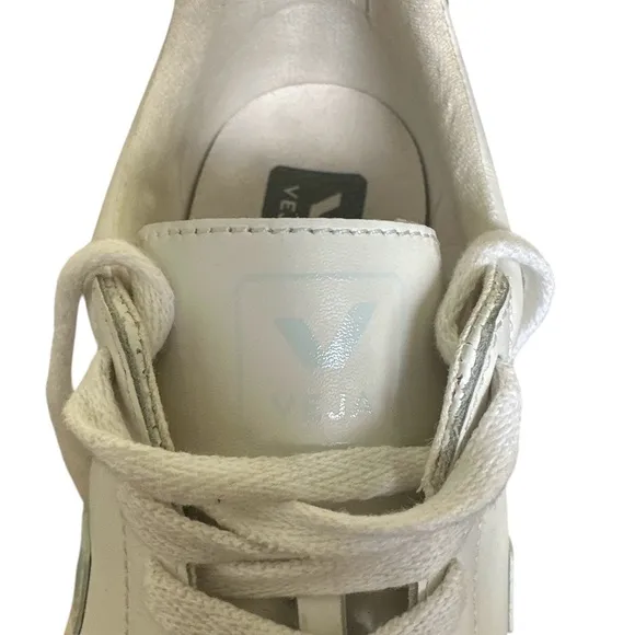 Veja Esplar Women's White Sneakers with Light Blue/Mint Size 8