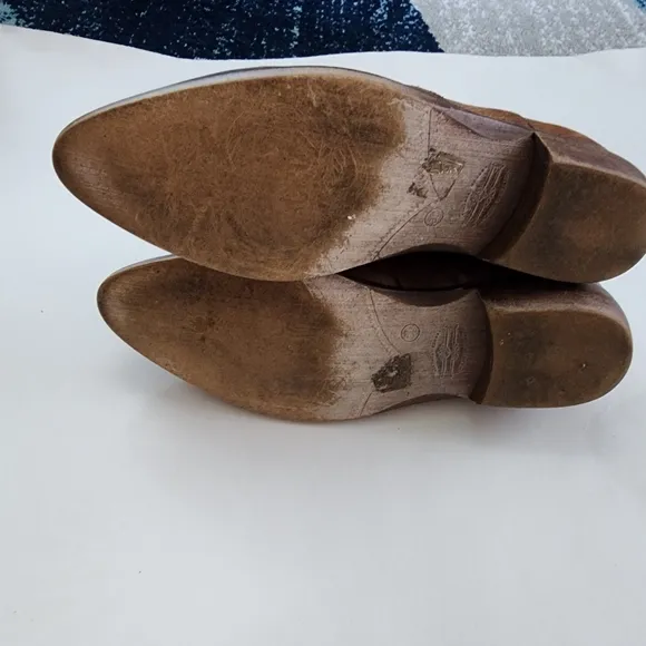 Veracruz Ankle Booties Size 38 Women's Leather Shoes Brown Made In Spain Western